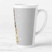 Tasse Latte Jeu de Noël de l'arbre de berger allemand (Droite)