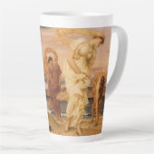Tasse Latte Jeunes Filles Grecques Ramassant des Cailloux par  (Angle droit)