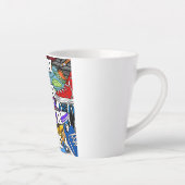 Tasse Latte Jogger du coureur d'art pop gras (Droite)