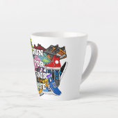 Tasse Latte Jogger du coureur d'art pop gras (Angle droit)