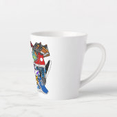 Tasse Latte Jogger du coureur d'art pop gras (Droite)