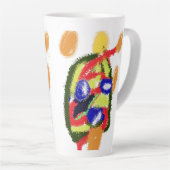 Tasse Latte joie de Noël (Angle droit)