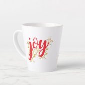 Tasse Latte Joie de Noël (Angle gauche)