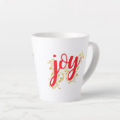 Tasse Latte Joie de Noël (Angle droit)