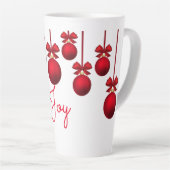 Tasse Latte Joie de Noël (Angle droit)