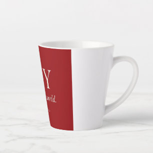 Tasse Latte JOIE Psaume 98:4 Cadeau de Noël