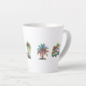 Tasse Latte Joie tropicale (Angle droit)