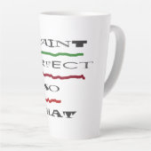 TASSE LATTE JOKE MESSAGE SUR ÊTRE LE MEILLEUR (Angle droit)