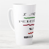 TASSE LATTE JOKE MESSAGE SUR ÊTRE LE MEILLEUR (Angle gauche)