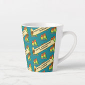 Tasse Latte Joli Anniversaire Romantique Lovebirds (Droite)