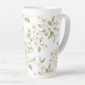 Tasse Latte Joli arbre à fleurs crème  (Angle droit)