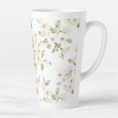 Tasse Latte Joli arbre à fleurs crème  (Droite)
