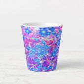 Tasse Latte Joli bleu violet et vert citron (Devant)