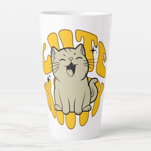 Tasse Latte Joli Chat (Devant)