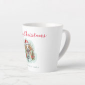 Tasse Latte Joli chiot de Noël (Angle droit)