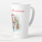 Tasse Latte Joli chiot de Noël (Angle droit)