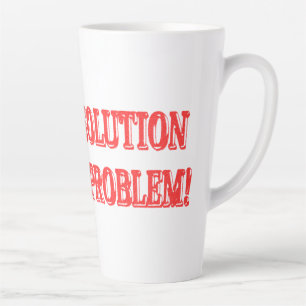Tasse Latte Joli dessin "I AM THE SOLUTION" Acheter