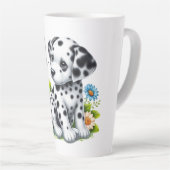 Tasse Latte Joli(e) ami(e) dalmate/papillon (Angle droit)