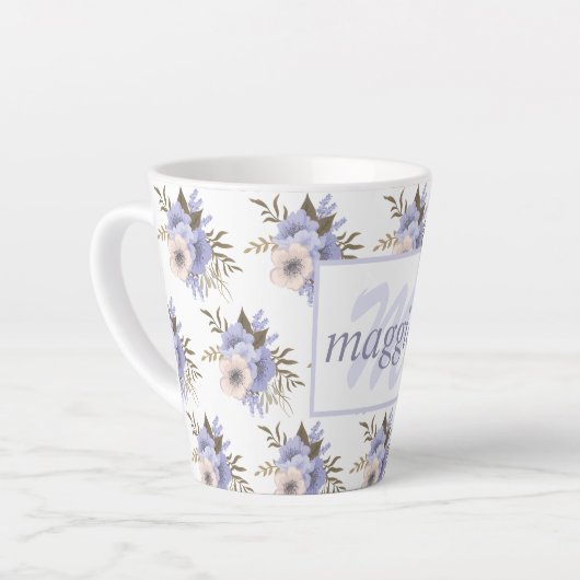 Tasse Latte Joli floral (Angle gauche)