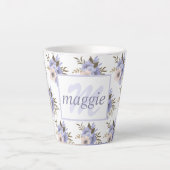 Tasse Latte Joli floral (Devant)
