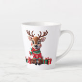 Tasse Latte Joli Noël tendance moderne amusant (Droite)