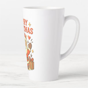 Tasse Latte Joli Père Noël Art de Noël – Joyeux Noël