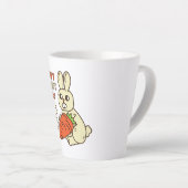 Tasse Latte Joli Petit Lapin Tenant Sa Carotte (Angle droit)