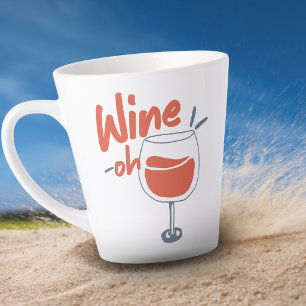 Tasse Latte Joli Risographe de l'été européen drôle de buveur