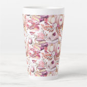 Tasse Latte Joli Shabby Chick Motif d'automne (Devant)