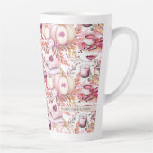 Tasse Latte Joli Shabby Chick Motif d'automne (Droite)