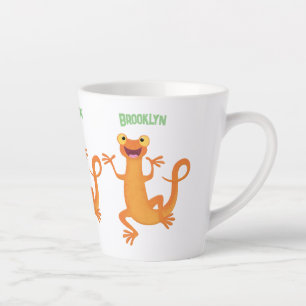 Tasse Latte Joli triton orangé joyeux