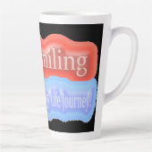 Tasse Latte Jolie Conception D'Oeuvres D'Art Sur "Keep Smiling (Droite)