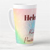 Tasse Latte Jolie conception personnalisée Reiki Praticien (Angle gauche)