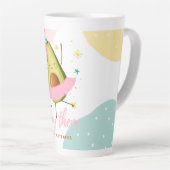 Tasse Latte Jolie fille Kawaii Avocado Ballerina Les Jeter (Angle droit)