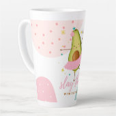 Tasse Latte Jolie fille Kawaii Avocado Ballerina Les Jeter (Angle gauche)