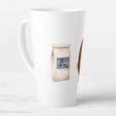 Tasse Latte Jolie Grain de Café (Angle gauche)