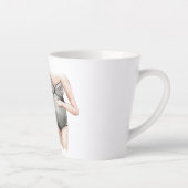 Tasse Latte Jolie Romantique Grossesse Femme Cadeau Avec Citat (Droite)