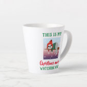 Tasse Latte Jolie Sloth Christmas Regarder (Angle droit)