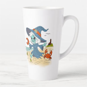 Tasse Latte Jolie sorcière d'été
