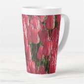 Tasse Latte Jolie tulipe rose (Angle droit)