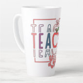 Tasse Latte Jolie Vie d'Enseignant (Angle gauche)