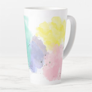 Tasse Latte Jolies couleurs avec une touche douce  