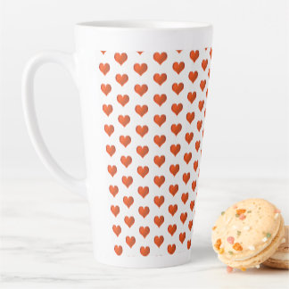 Tasse Latte Jolis Coeurs