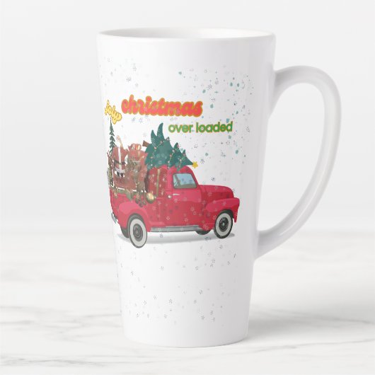 Tasse Latte Jolly Christmas Overloaded Truck (Droite)