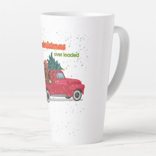 Tasse Latte Jolly Christmas Overloaded Truck (Angle droit)