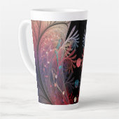 Tasse Latte Jonglage Abstrait Art moderne Imaginaire fractal (Angle gauche)