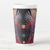 Tasse Latte Jonglage Abstrait Art moderne Imaginaire fractal (Devant)