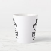 Tasse Latte Jote Dapper Panda Porté Chapeau Haut (Devant)