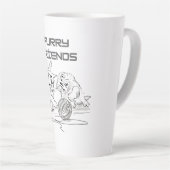 Tasse Latte Jouer Tango de fil — Deux chatons au T-shirt de je (Angle droit)