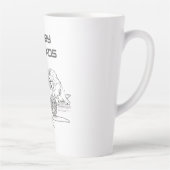 Tasse Latte Jouer Tango de fil — Deux chatons au T-shirt de je (Droite)